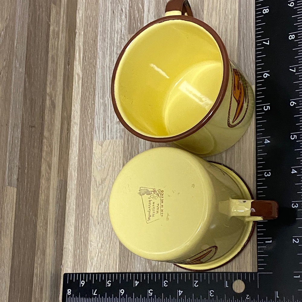 Vintage Western Themed tin Mug Monterrey Western Wear vintage camp fire mugs - Picture 6 of 8